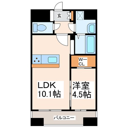 LIBTH九品寺Ⅱの物件間取画像